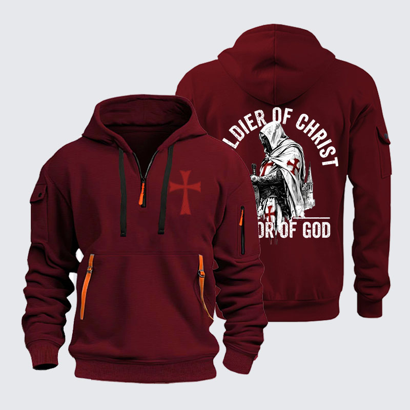 Zipper Hoodies -  Soldier of Christ Armor Of God Crusader Spirit