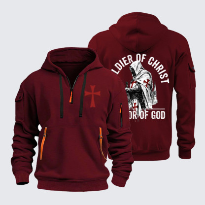 Zipper Hoodies -  Soldier of Christ Armor Of God Crusader Spirit