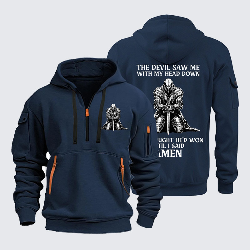 Zipper Hoodies - The Devil Saw Me Until I Said Amen
