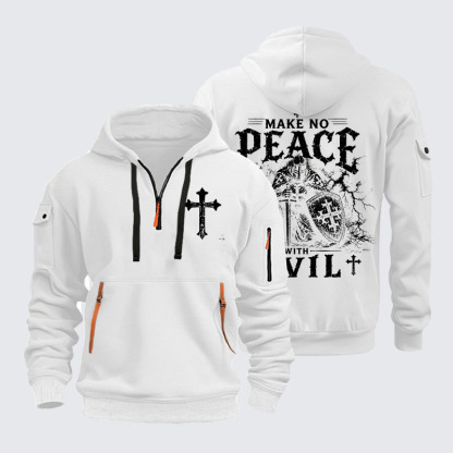 Zipper Hoodies - Make No Peace With Evil