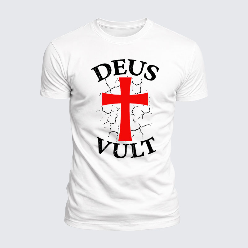 Luxe Mercerized Cotton Tee - Deus Vult
