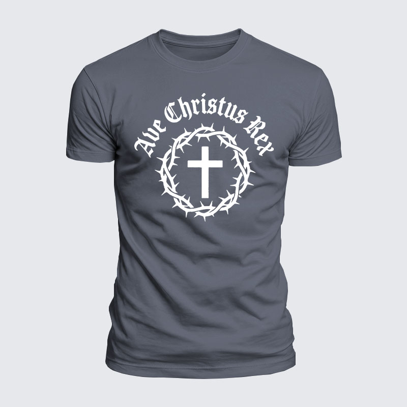 Luxe Mercerized Cotton Tee - Ave Christus Rex