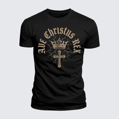 Luxe Mercerized Cotton Tee - Ave Christus Rex