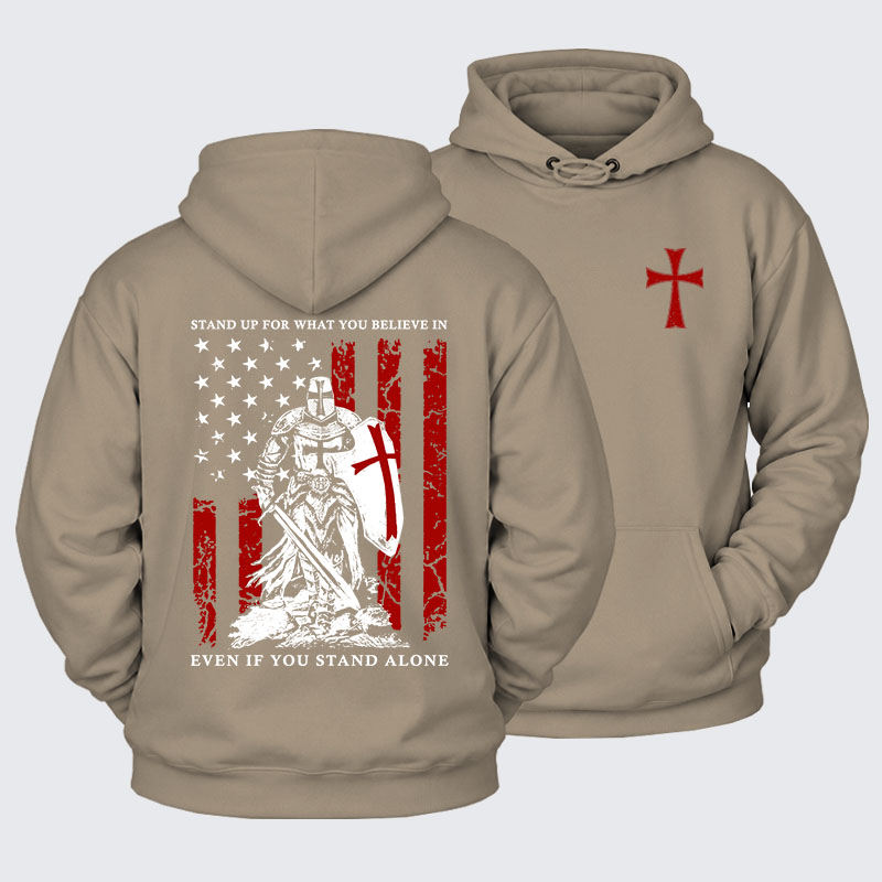 Plush Fleece-Lined Hoodie - Stand Up For What You Believe