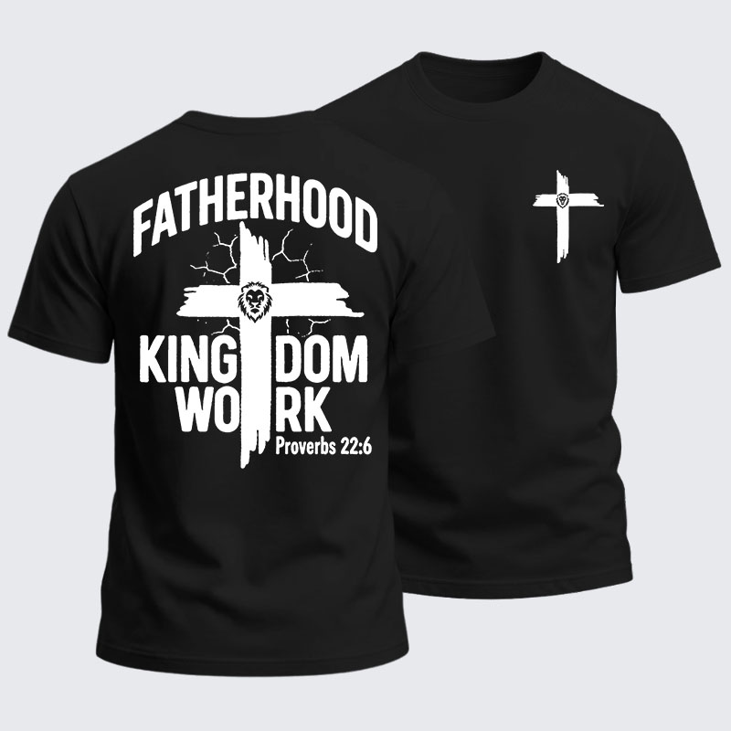 [Copy]Heavyweight Cotton Tee - Fatherhood is Kingdom Work
