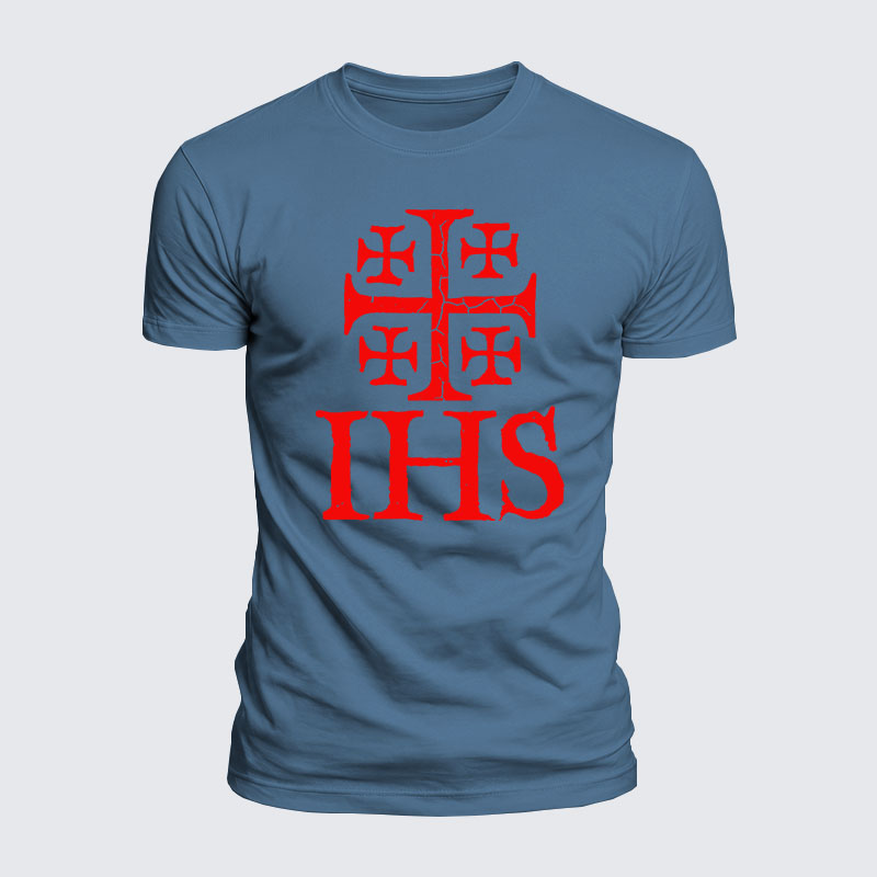 Luxe Mercerized Cotton Tee - Jerusalem Cross