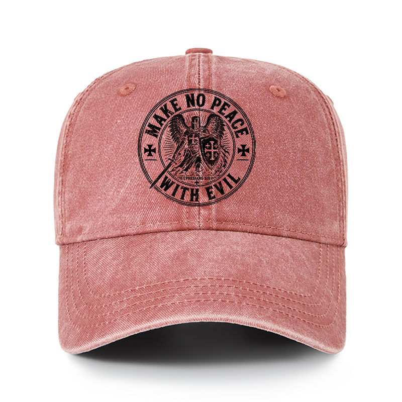 Heritage Washed Cap - Make No Peace With Evil