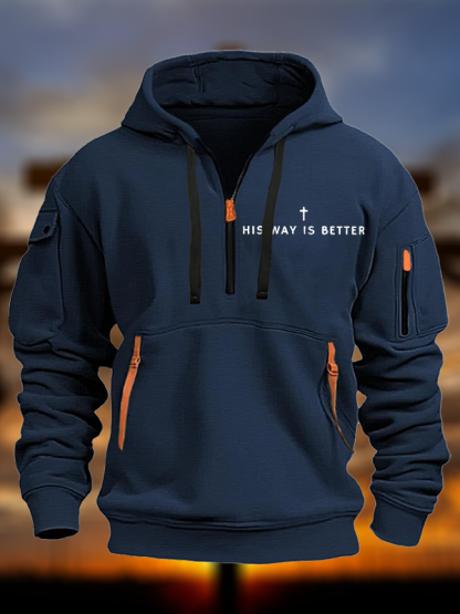 His Way Is Better Cross Jesus God Christian Zipper Hoodies