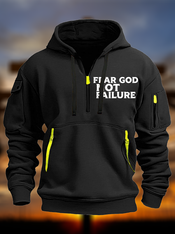 Fear God Not Failure Jesus God Christian Zipper Hoodies