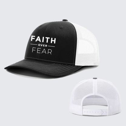 Faith Over Fear Jesus God Christian Richardson Hat