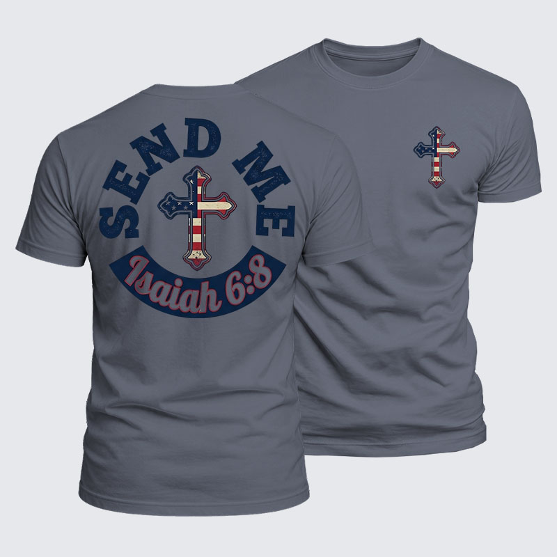 Luxe Mercerized Cotton Tee - Isaiah 6:8 - SEND ME