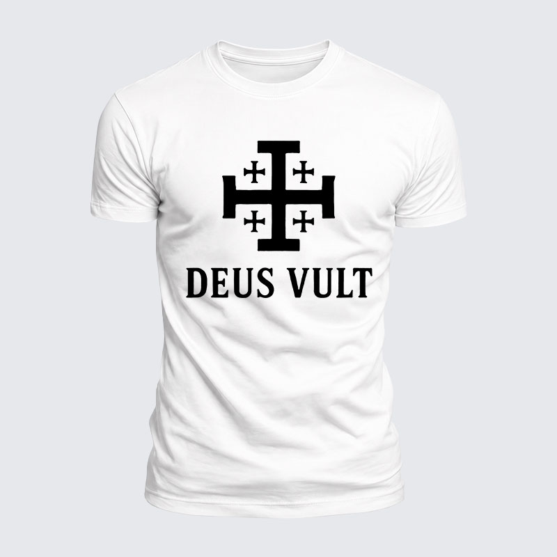 Luxe Mercerized Cotton Tee - Deus Vult