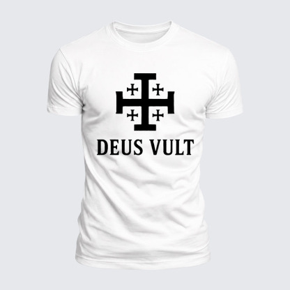 Luxe Mercerized Cotton Tee - Deus Vult