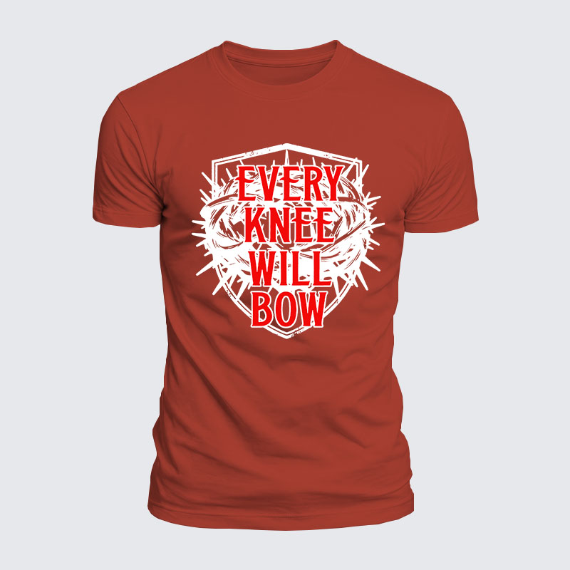 Luxe Mercerized Cotton Tee - Every Knee Will Bow 