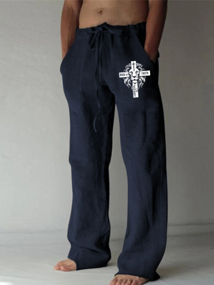 Man of Faith Christian Beach Pants