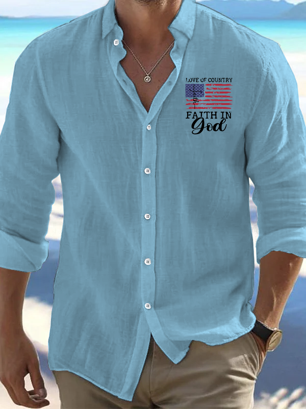 Faith In God Christian Resort Casual Shirt