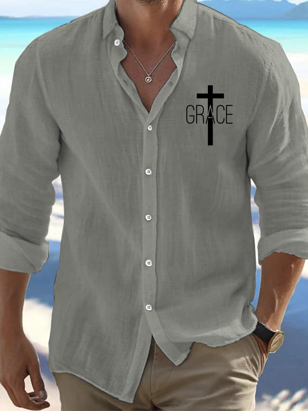 Grace Cross Christian Resort Casual Shirt