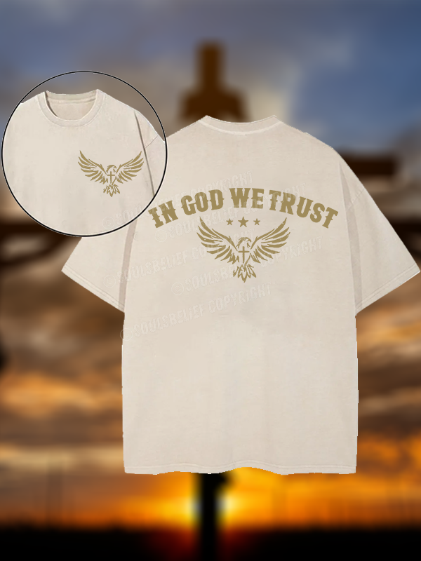 In God We Trust Christian Washed T-Shirt