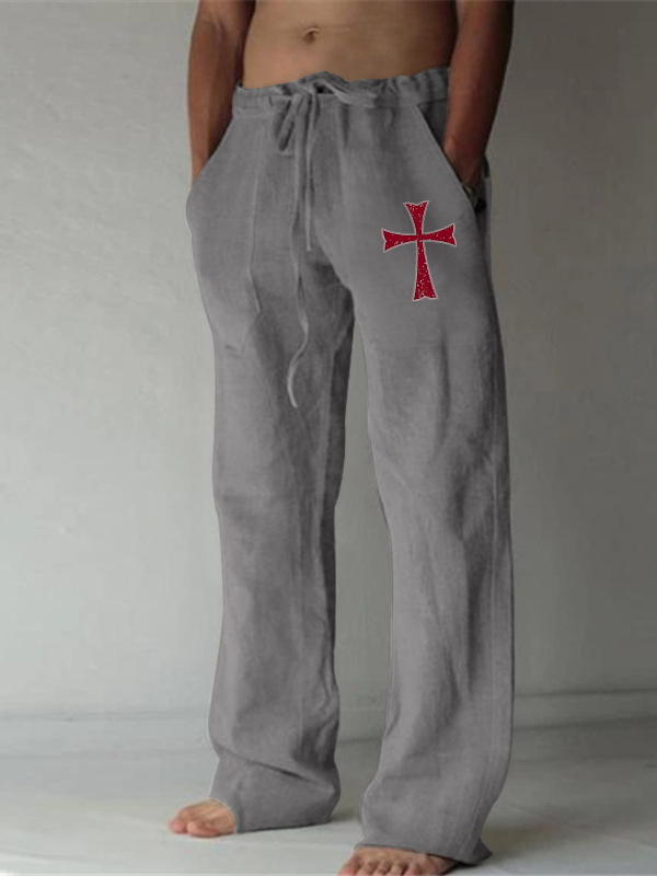 Knights Templar Crusader Cross Christian Beach Pants