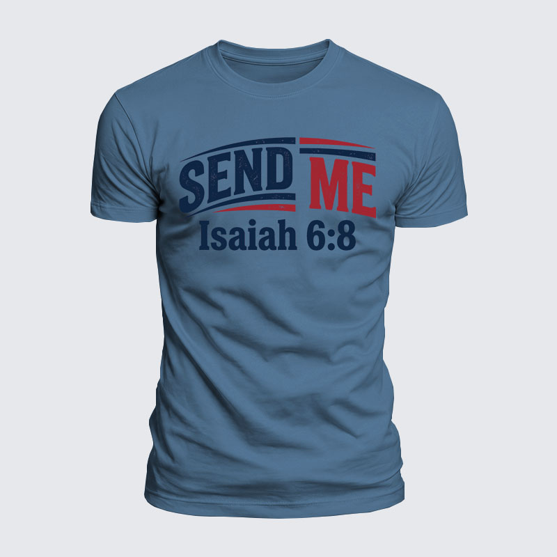 Luxe Mercerized Cotton Tee - Isaiah 6:8 - SEND ME