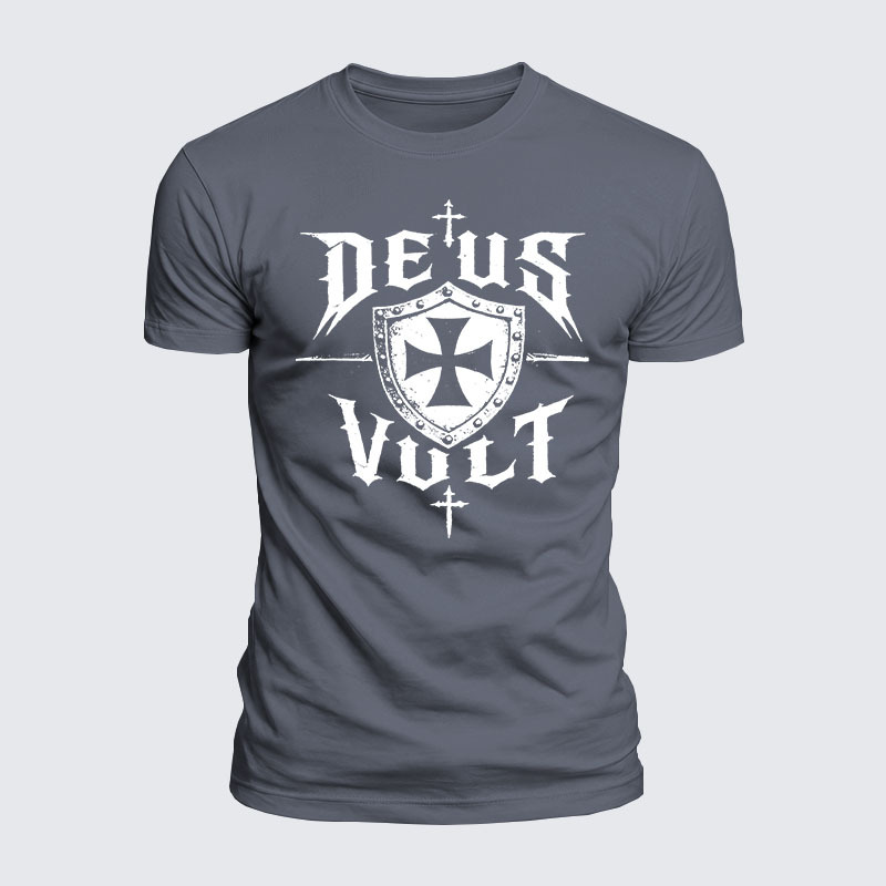 Luxe Mercerized Cotton Tee - Deus Vult 