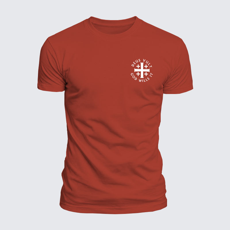 Luxe Mercerized Cotton Tee - Deus Vult: God Wills It