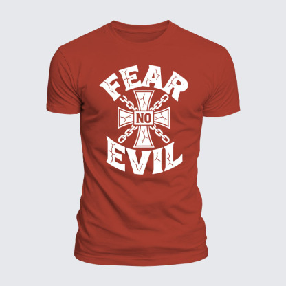 Luxe Mercerized Cotton Tee - Fear No Evil