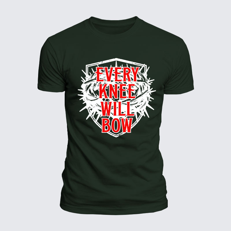 Luxe Mercerized Cotton Tee - Every Knee Will Bow 