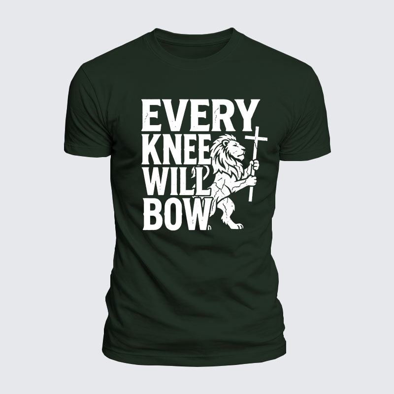 Luxe Mercerized Cotton Tee - Every Knee Will Bow 