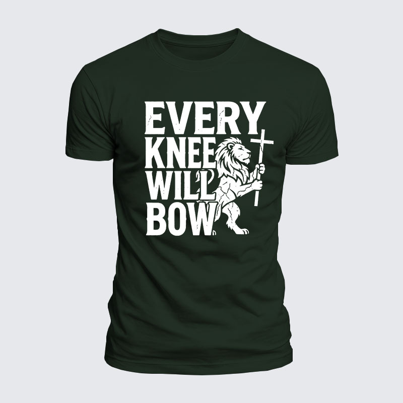 Luxe Mercerized Cotton Tee - Every Knee Will Bow 