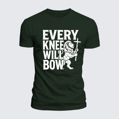 Luxe Mercerized Cotton Tee - Every Knee Will Bow 