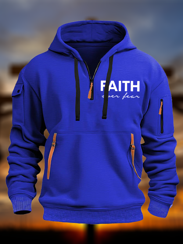Faith over Fear Jesus God Christian Zipper Hoodies
