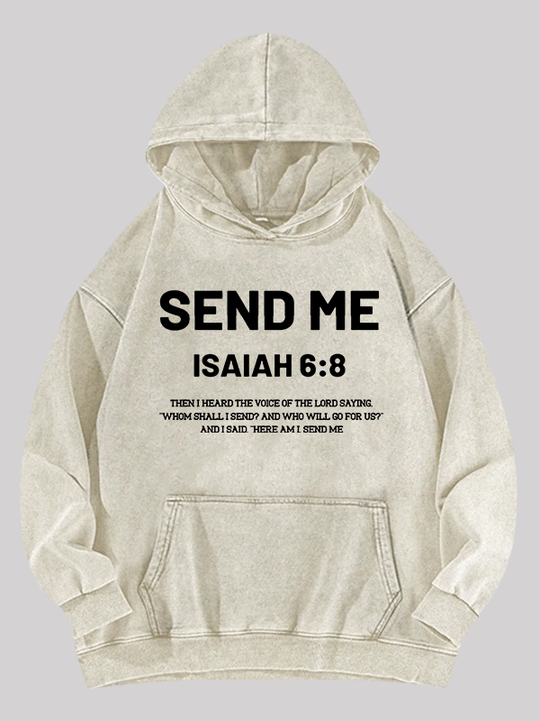 Send Me Jesus God Christian Washed Hoodie