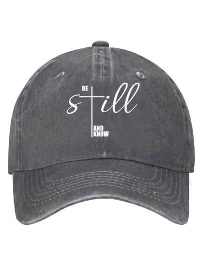 Be Still And Know Cross Christian Hat