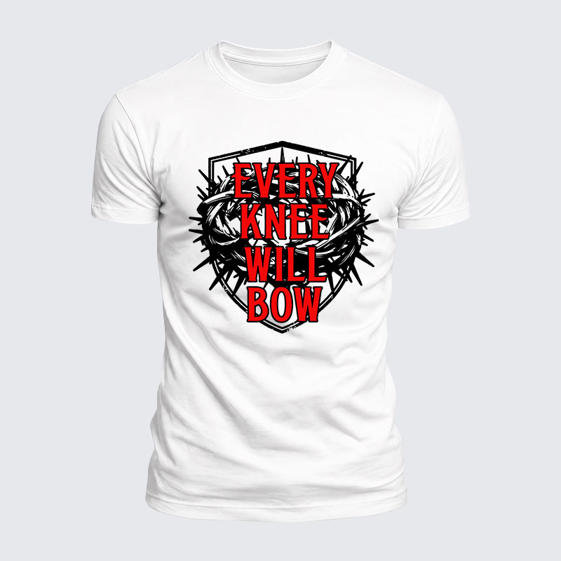 Luxe Mercerized Cotton Tee - Every Knee Will Bow 