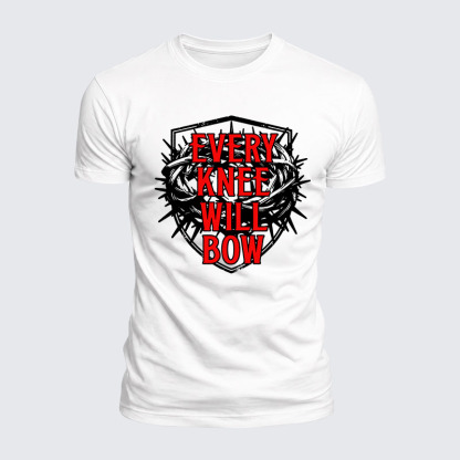 Luxe Mercerized Cotton Tee - Every Knee Will Bow 