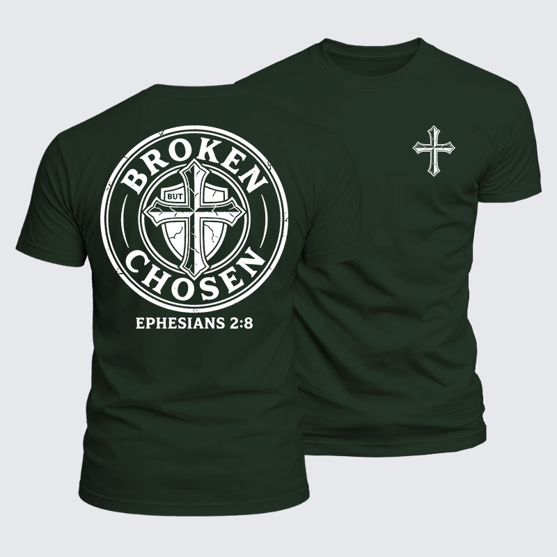 Luxe Mercerized Cotton Tee - Broken But Chosen