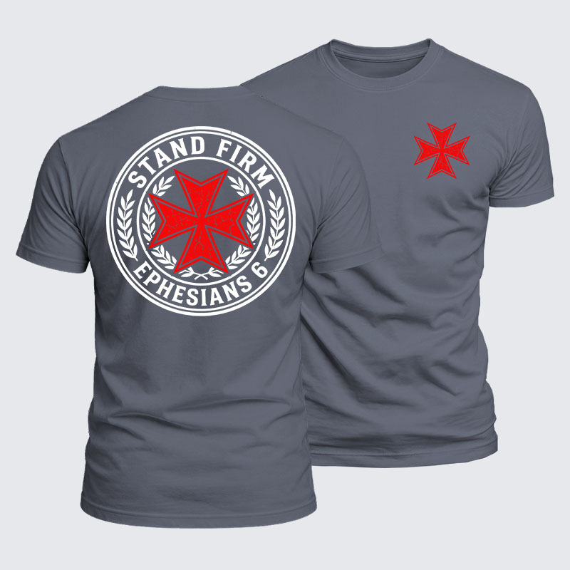 Luxe Mercerized Cotton Tee - Stand Firm Ephesians 6