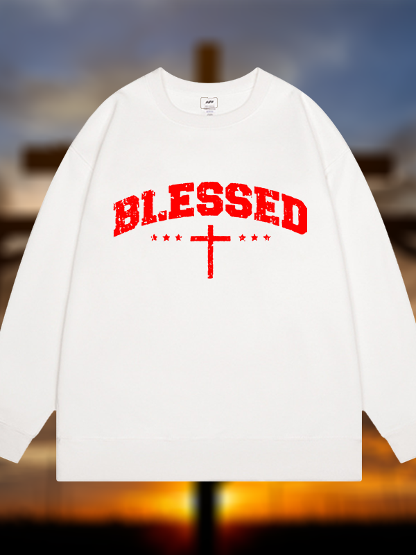Blessed Cross Jesus God Christian Sweatshirt