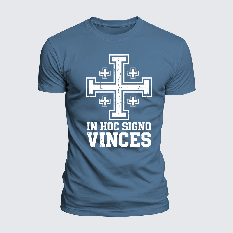 Luxe Mercerized Cotton Tee - In Hoc Signo Vinces 