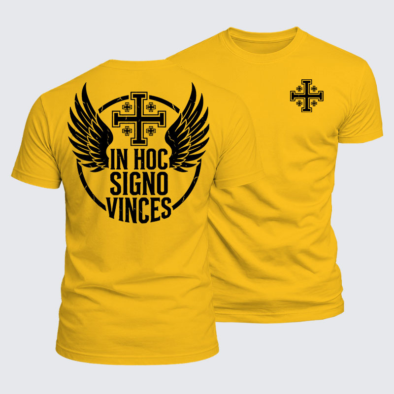 Luxe Mercerized Cotton Tee - In Hoc Signo Vinces 