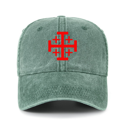 Heritage Washed Cap - Jerusalem Cross