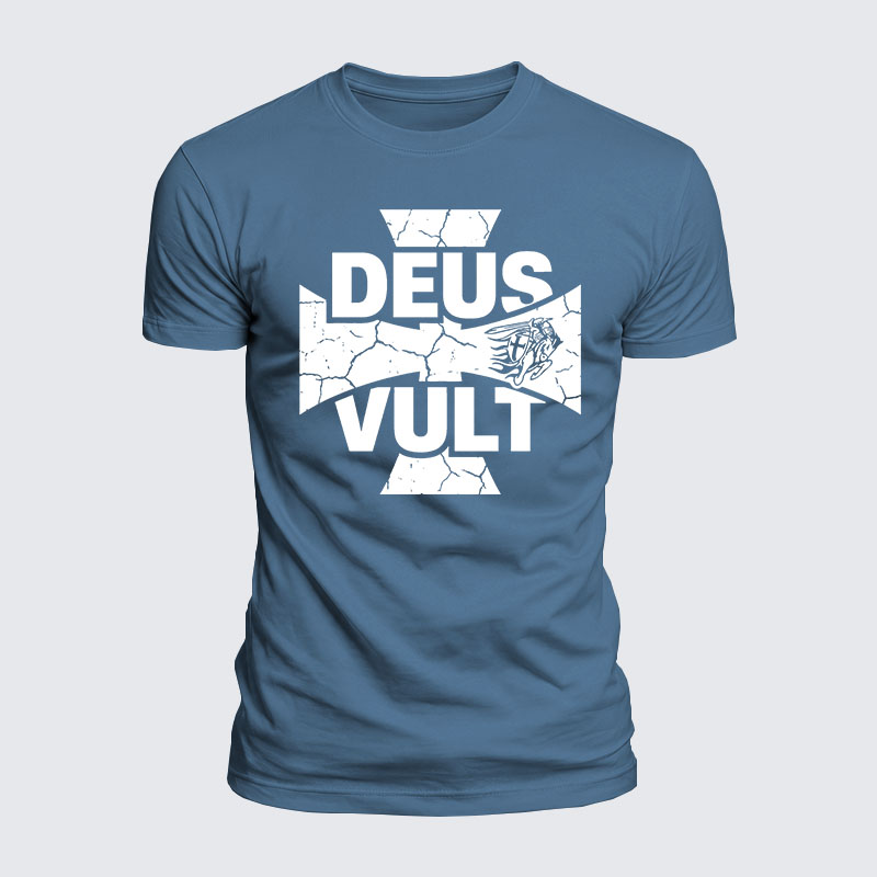 Luxe Mercerized Cotton Tee - Deus Vult