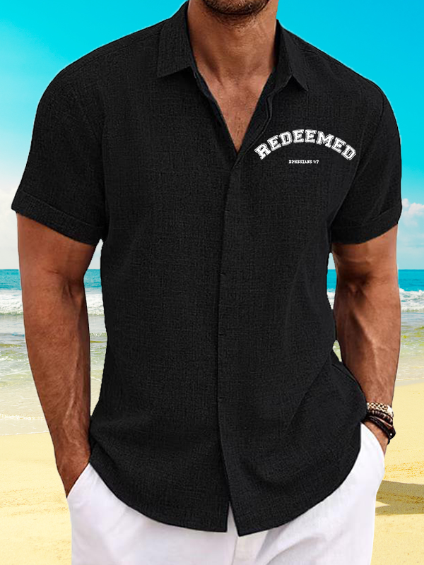 Redeemed Jesus God Christian Short Sleeve Shirt