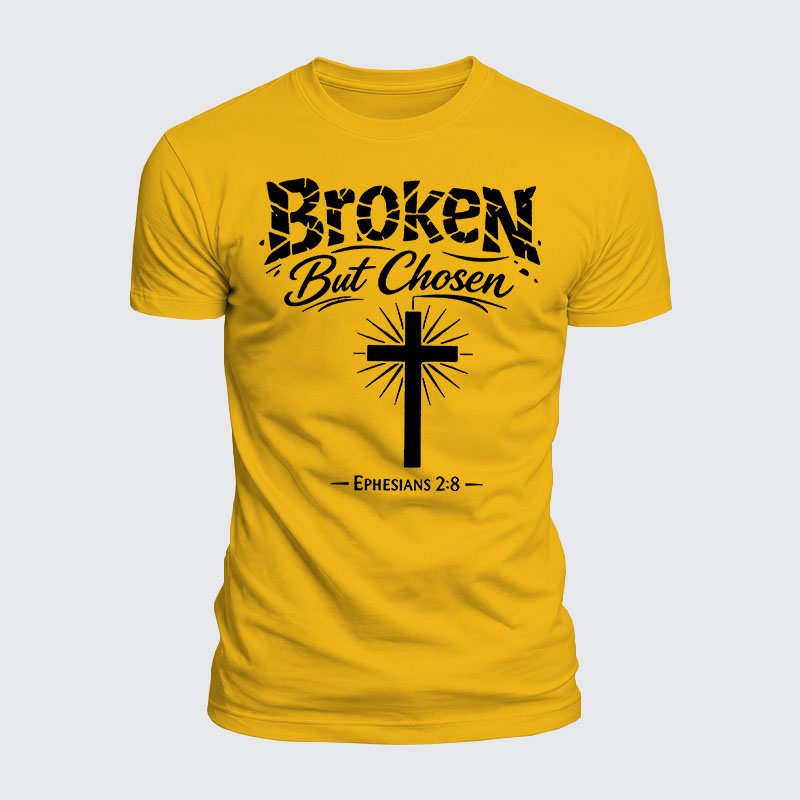 Luxe Mercerized Cotton Tee - Broken But Chosen
