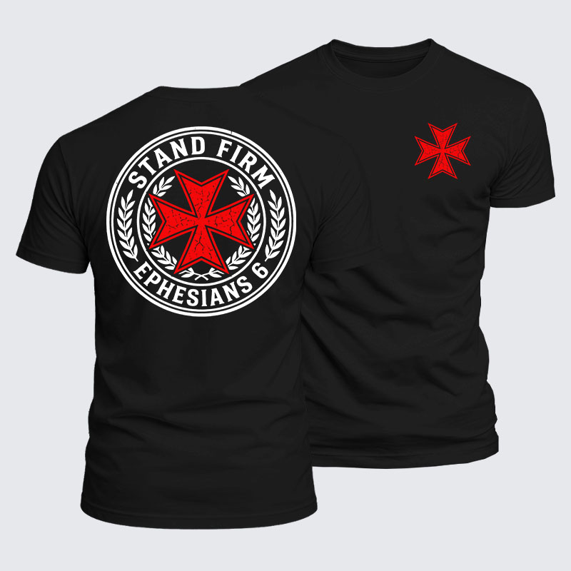 Luxe Mercerized Cotton Tee - Stand Firm Ephesians 6