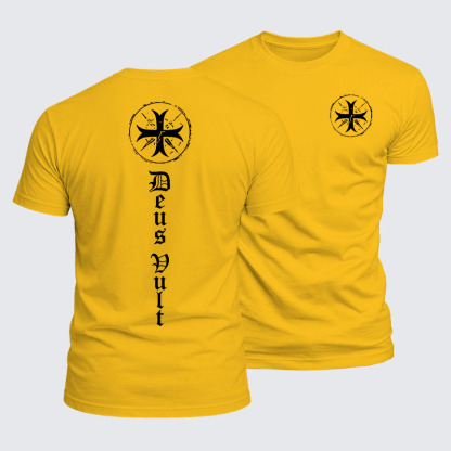 Luxe Mercerized Cotton Tee - Deus Vult 
