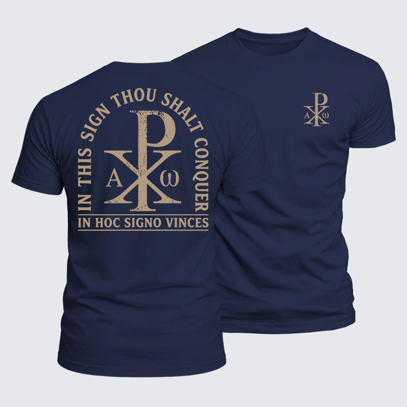 Luxe Mercerized Cotton Tee - In Hoc Signo Vinces 