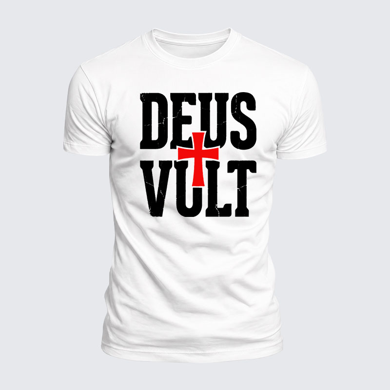 Luxe Mercerized Cotton Tee - Deus Vult