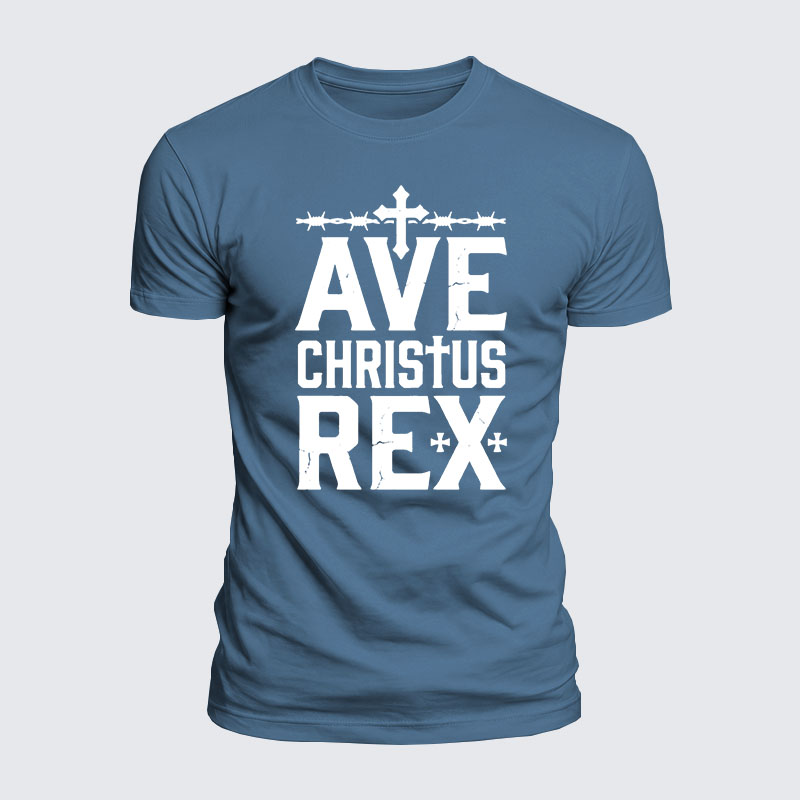 Luxe Mercerized Cotton Tee - Ave Christus Rex
